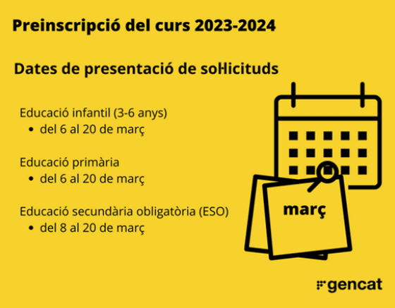 Preinscripció 2023-2024